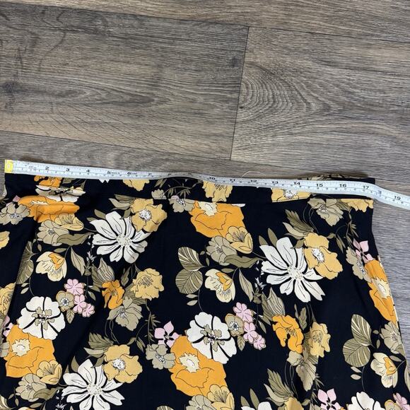 Natural Life Skirt Women XL Floral High Side Slit Maxi Floral Cottage Boho - Picture 6 of 9